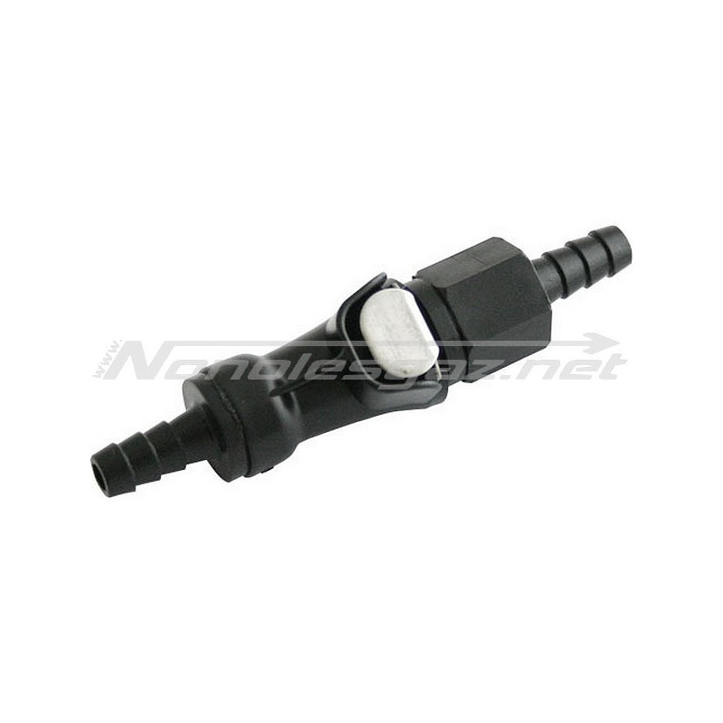 Raccord rapide d'essence Ø6mm noir