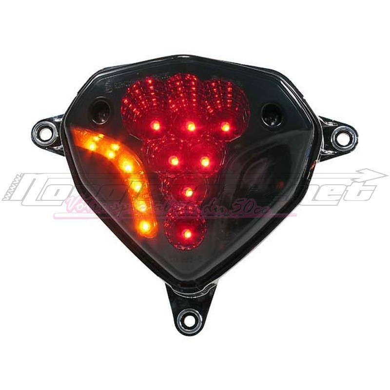 Feu AR + clignotants à led STR8 Nitro / Aerox ap.2013 noir
