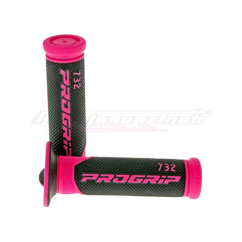 Poignées Progrip 732 rose - noir