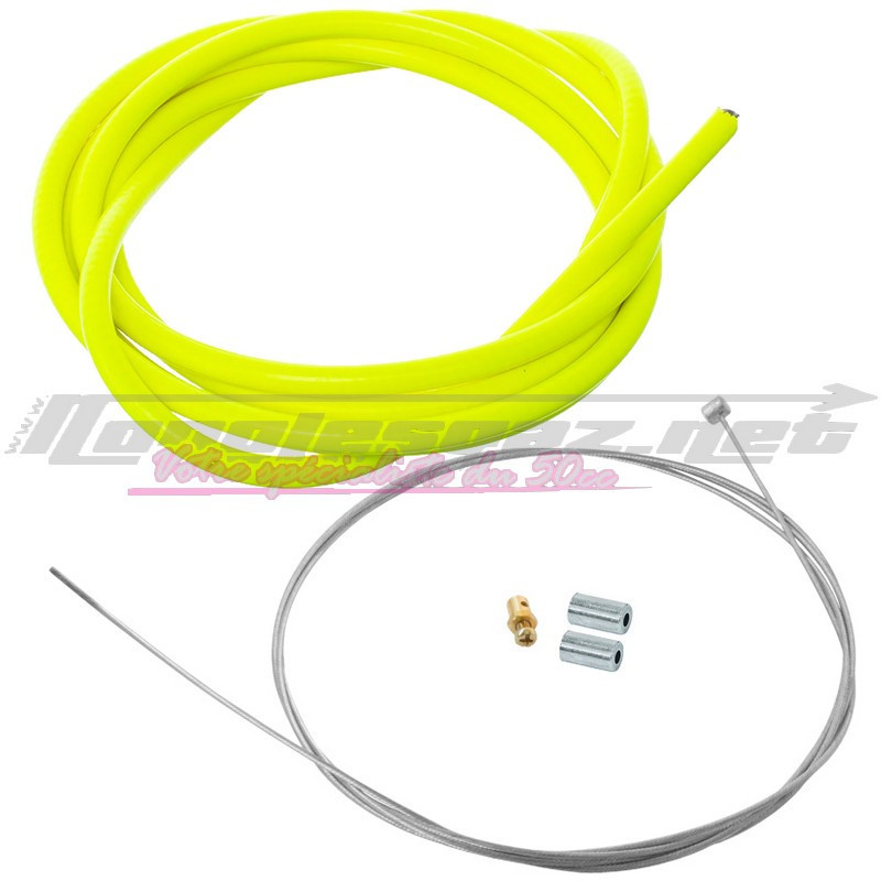 Kit câble d'embrayage universel jaune fluo