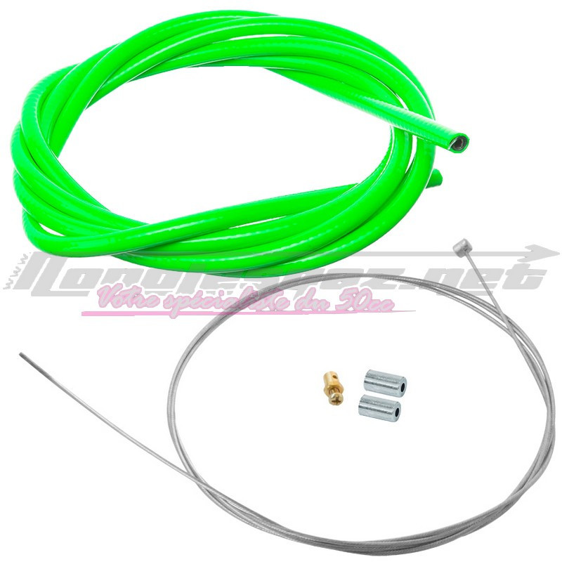 Kit câble d'embrayage universel vert fluo