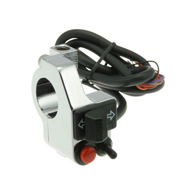 Commodo gauche Stage6 universel chrome