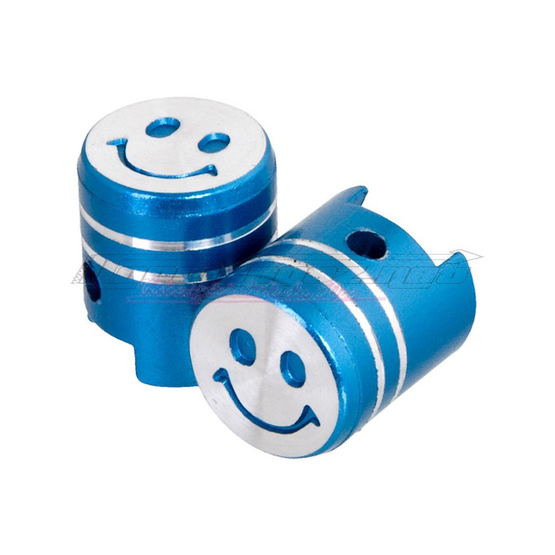 Bouchons de valves piston bleu