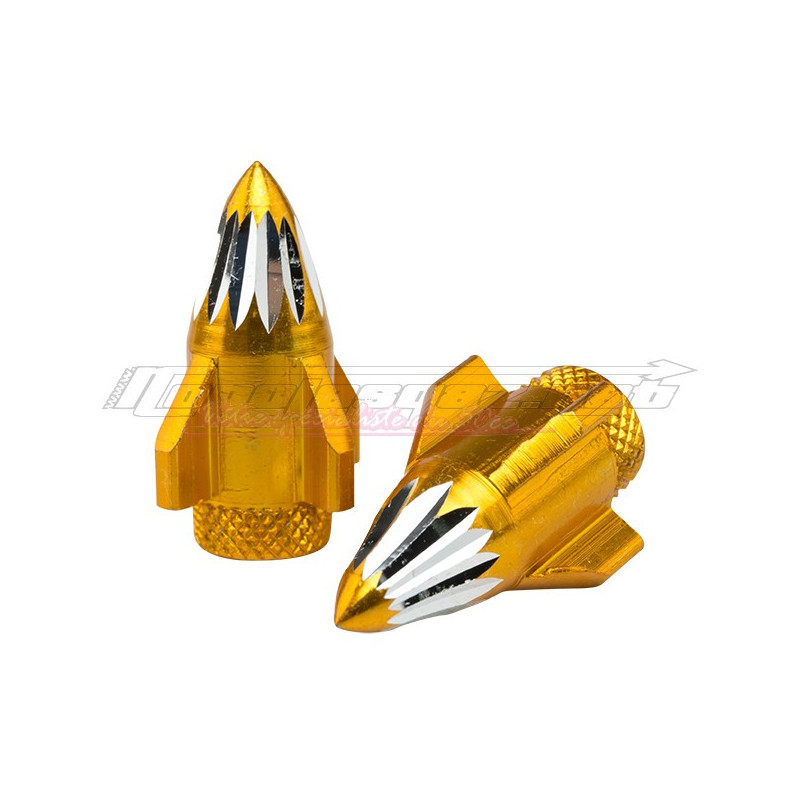 Bouchons de valve Rocket or