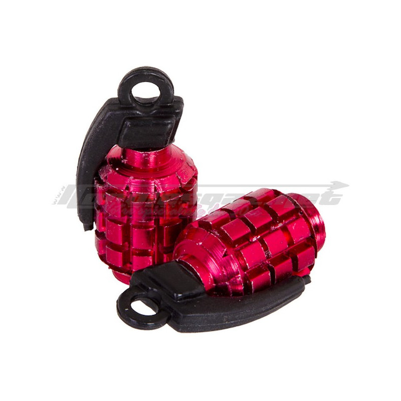 Bouchons de valve Grenade or / La paire