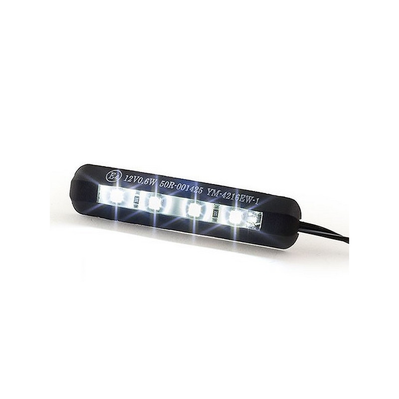 Eclairage de plaque d'immatriculation STR8 4 led (CE) noir