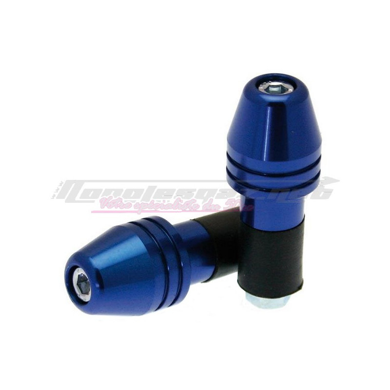 Embouts de guidon conique Ø18mm bleu