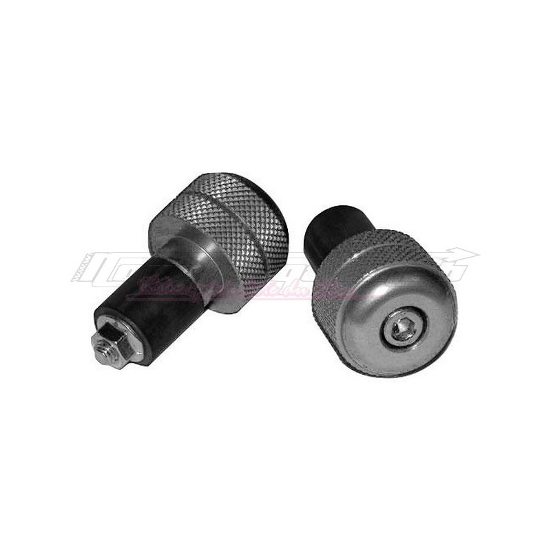 Embouts de guidon Street Bike Ø18mm argent