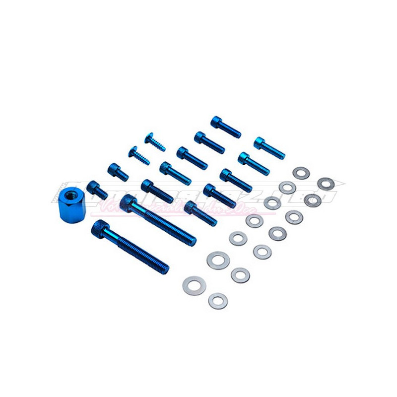 Kit vis carrosserie Booster av.04 alu bleu