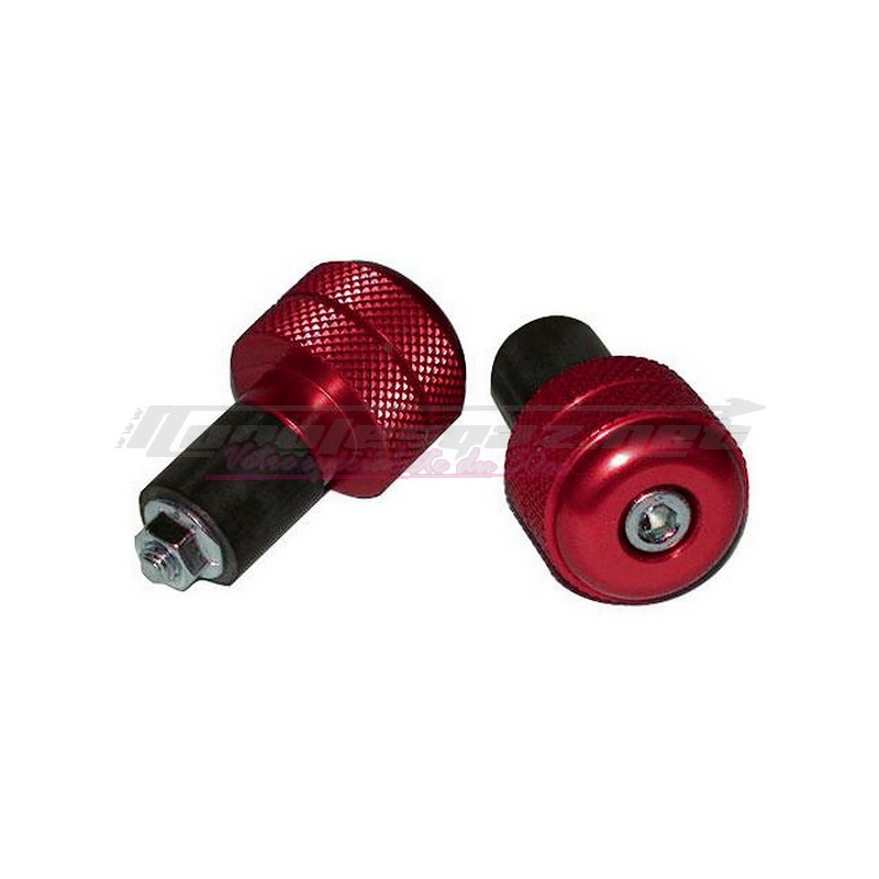 Embouts de guidon Street Bike Ø18mm rouge