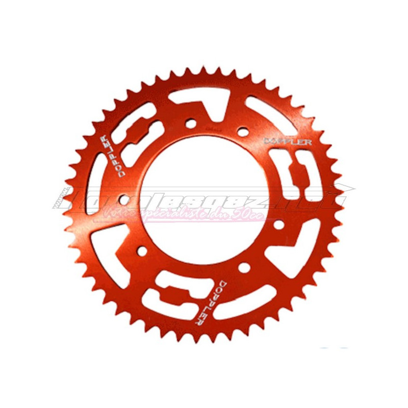 Couronne Doppler alu 420 Derbi DRD Pro - DRD Racing jusqu'à 2009 rouge