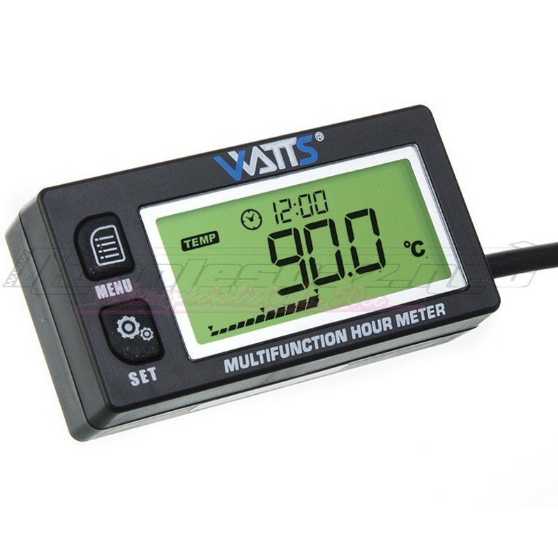 .Compte tours Watts et thermomètre