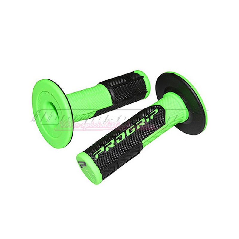 Poignées Progrip 801 vert fluo - noir