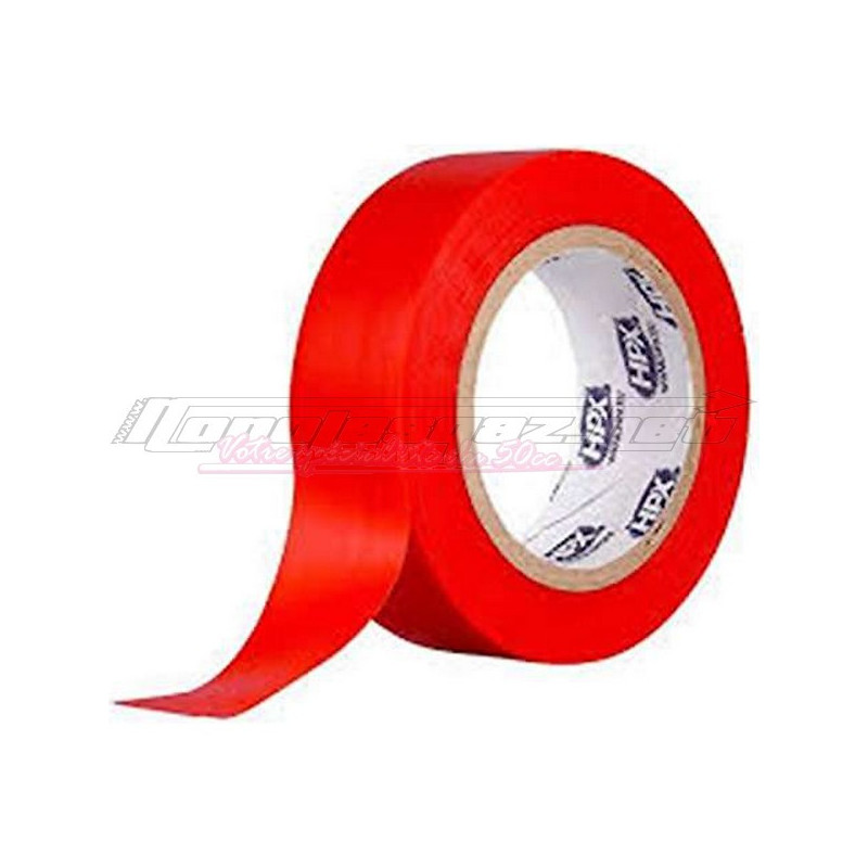 Ruban adhésif isolant HPX 19mm x 10m rouge