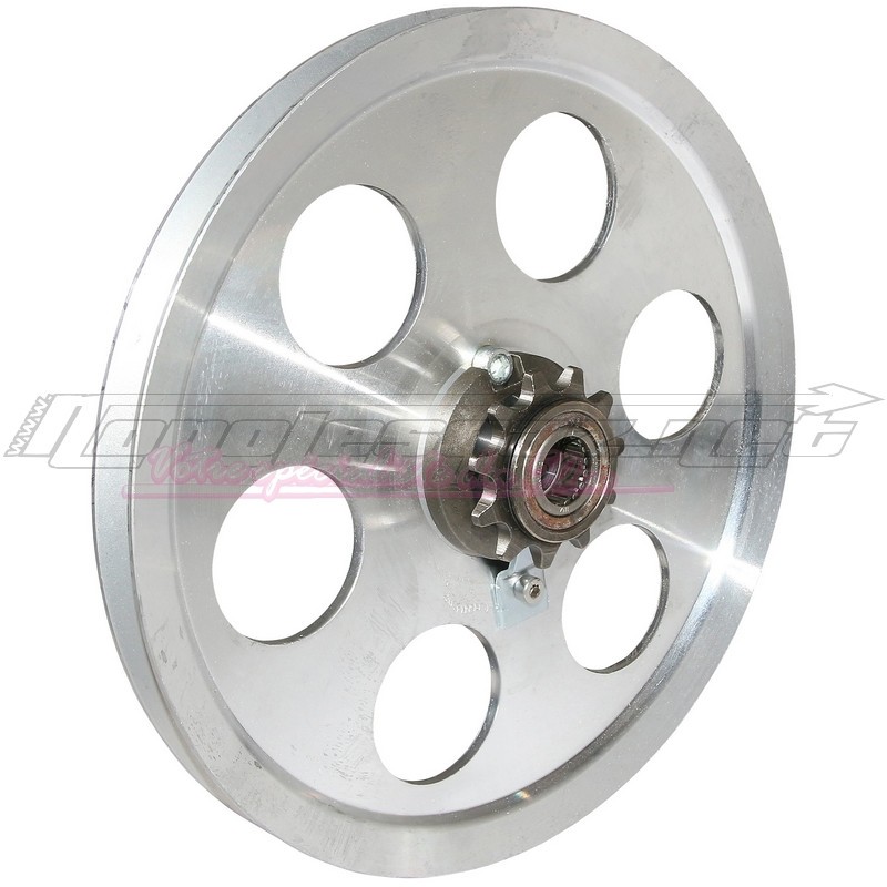 Poulie alu 6 trous avec pignon 11 dents Peugeot 103 SP - MVL