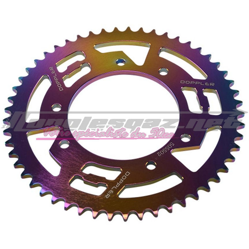 Couronne Doppler alu 420 Derbi DRD Pro - DRD Racing jusqu'à 2009 néochrome