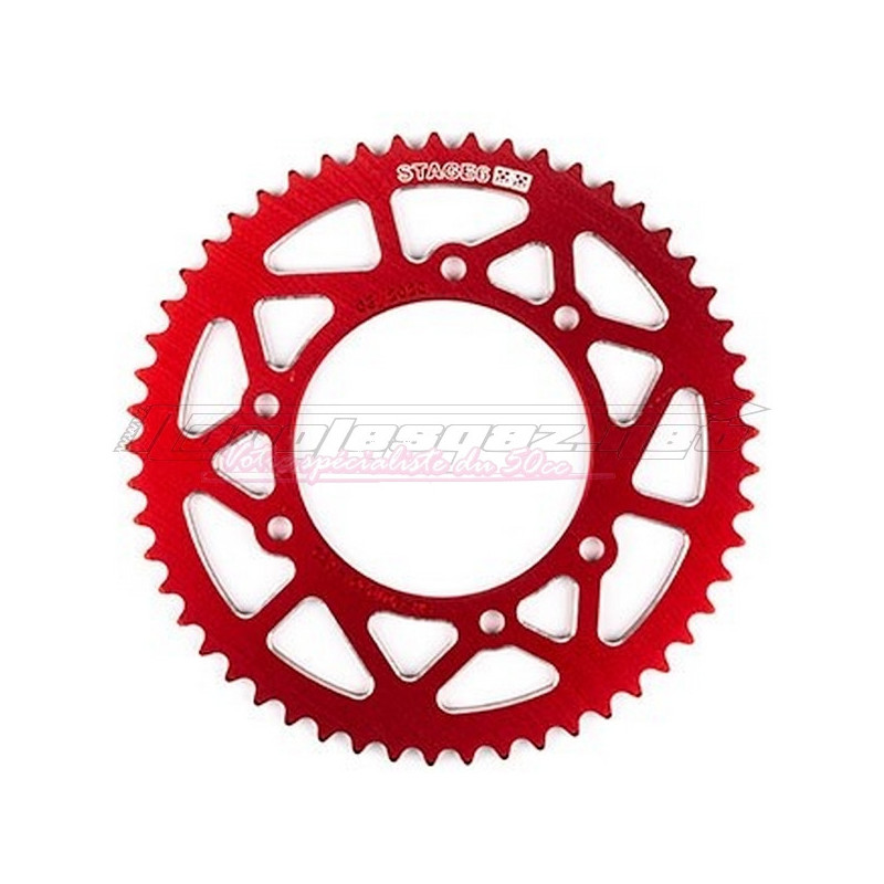 Couronne Stage6 alu 420 Derbi DRD Pro - DRD Racing jusqu'à 2009 rouge