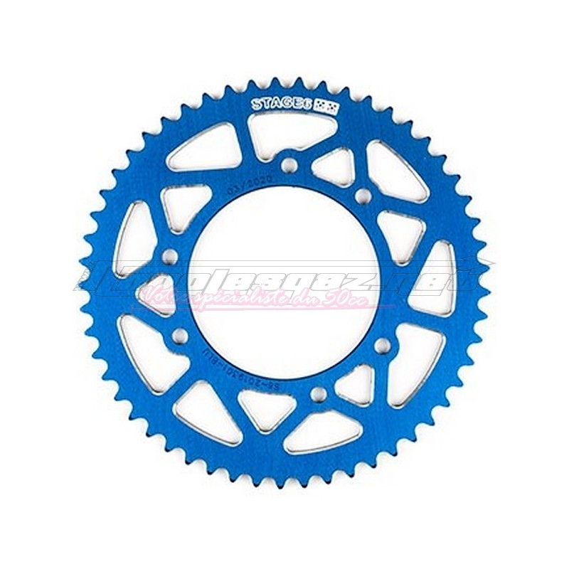 Couronne Stage6 alu 420 Derbi DRD Pro - DRD Racing jusqu'à 2009 bleu