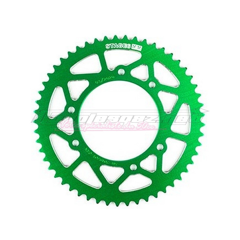 Couronne Stage6 alu 420 Derbi DRD Pro - DRD Racing jusqu'à 2009 vert