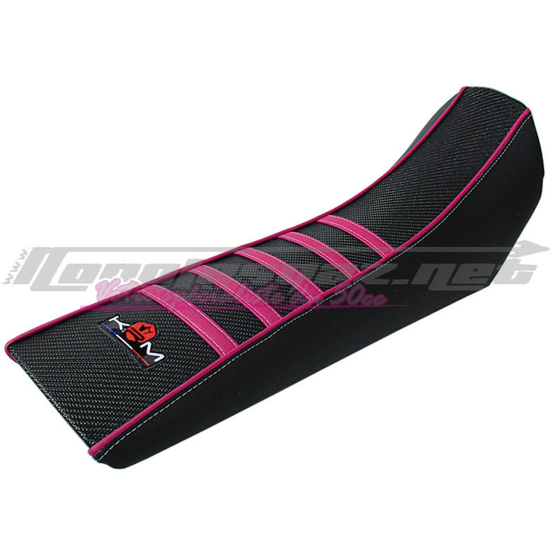 Housse de selle KRM Derbi Senda - Xtreme av.08 - DRD av.04 rose