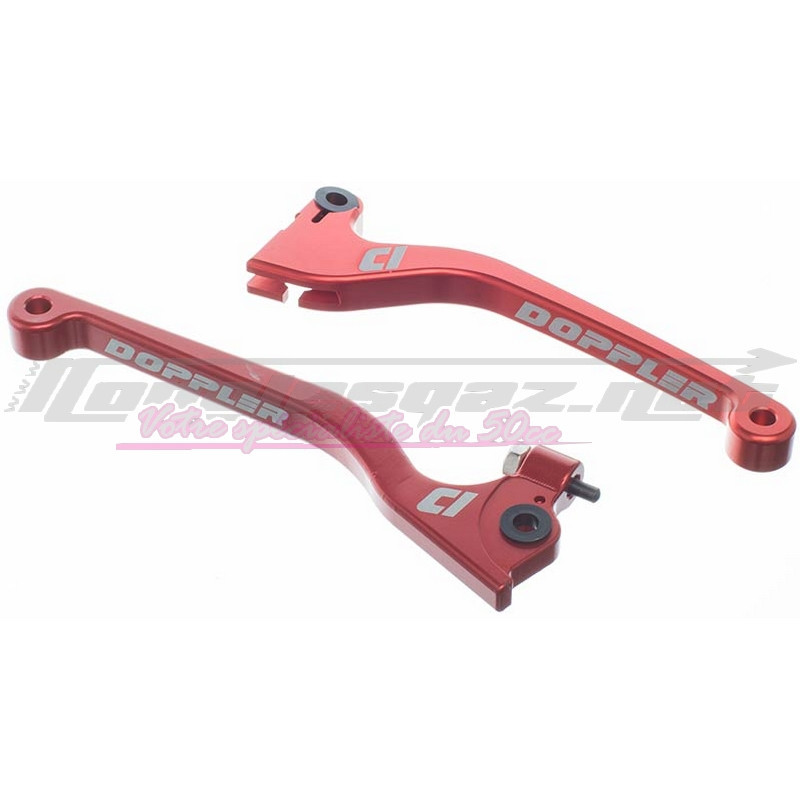 Leviers Doppler Derbi Senda 03-09 rouge (paire)