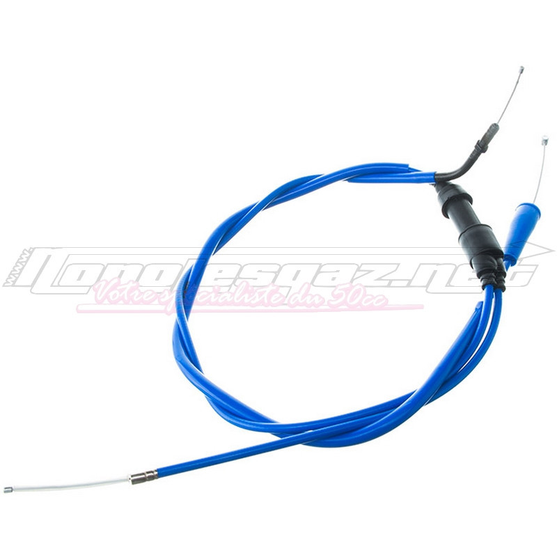 Câble de gaz Derbi Senda - SMT - SX Euro 3 & 4 Doppler bleu