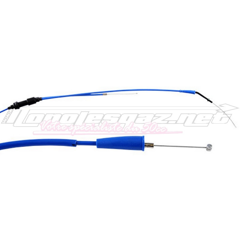 Câble de gaz Derbi Senda Euro 2 Doppler bleu