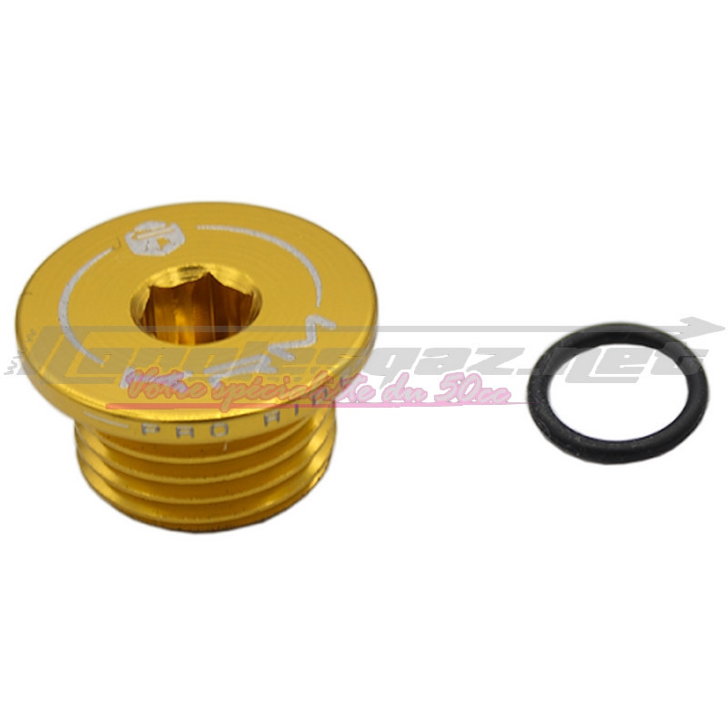 Bouchon carter d'huile KRM Derbi or