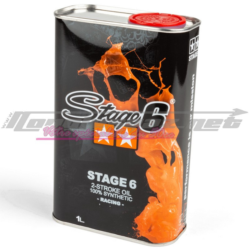 Huile moteur 2T Stage6 Racing 100% synthèse 1L