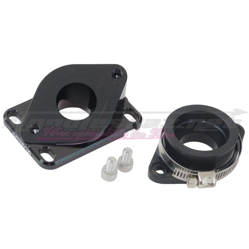 Pipe d'admission Carenzi PWK Ø24mm AM6 / Derbi noir