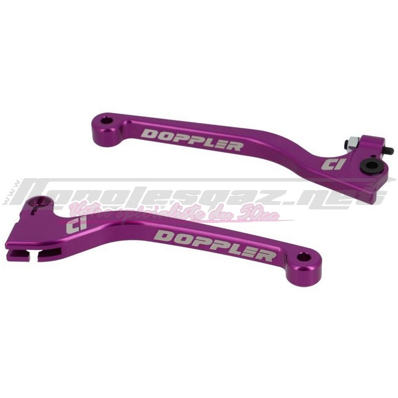 Leviers Doppler Derbi Senda 03-09 violet (paire)