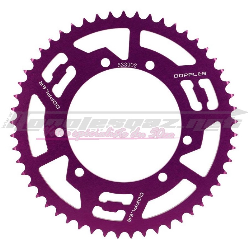 Couronne Doppler alu 428 Sherco violet