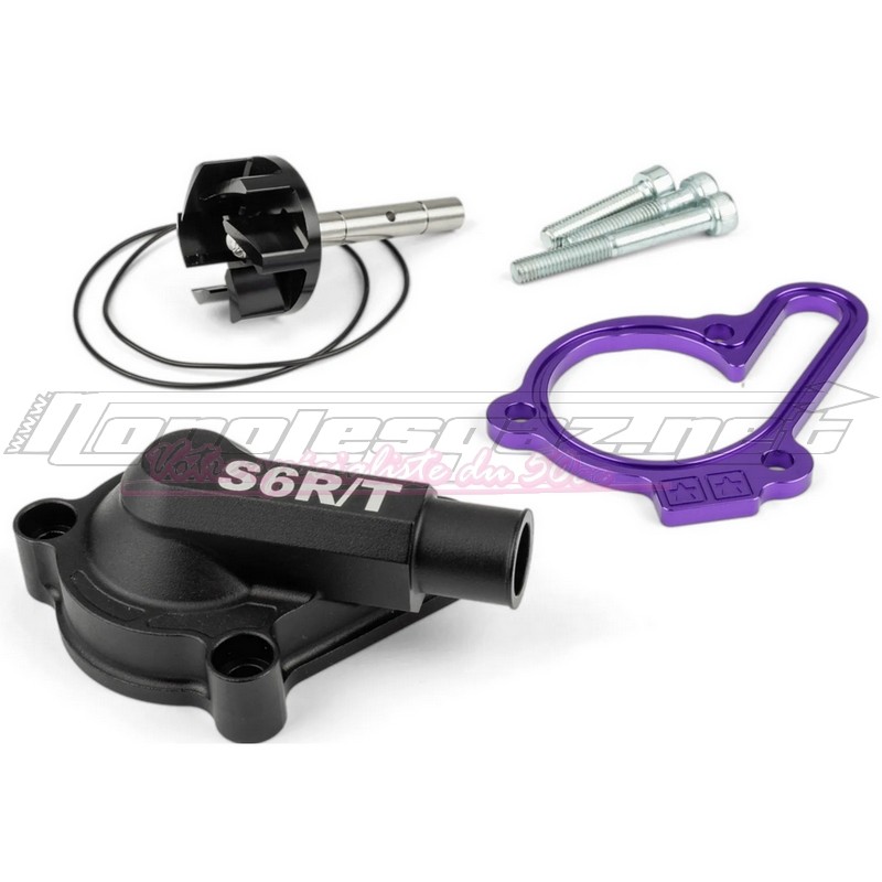 Kit pompe à eau Stage6 + couvercle Derbi Euro 3 & 4 violet