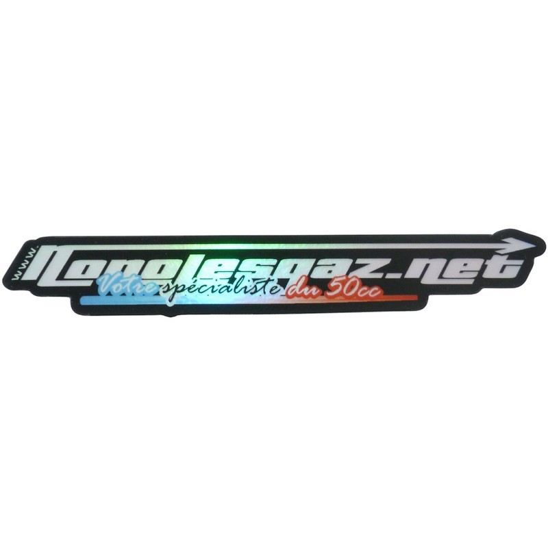 Autocollant NLG Patriot noir holographique