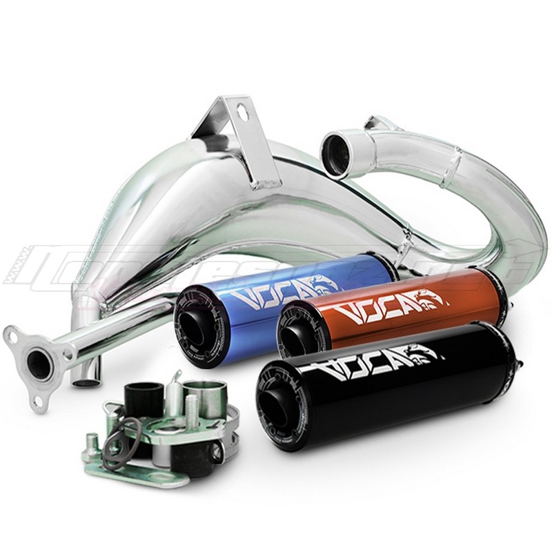 Echappement Voca Chromed cross Derbi Senda - DRD - Aprilia - Gilera