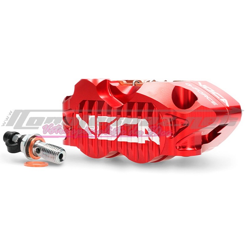 Etrier de frein radial Voca G-Force Pro 4 pistons rouge