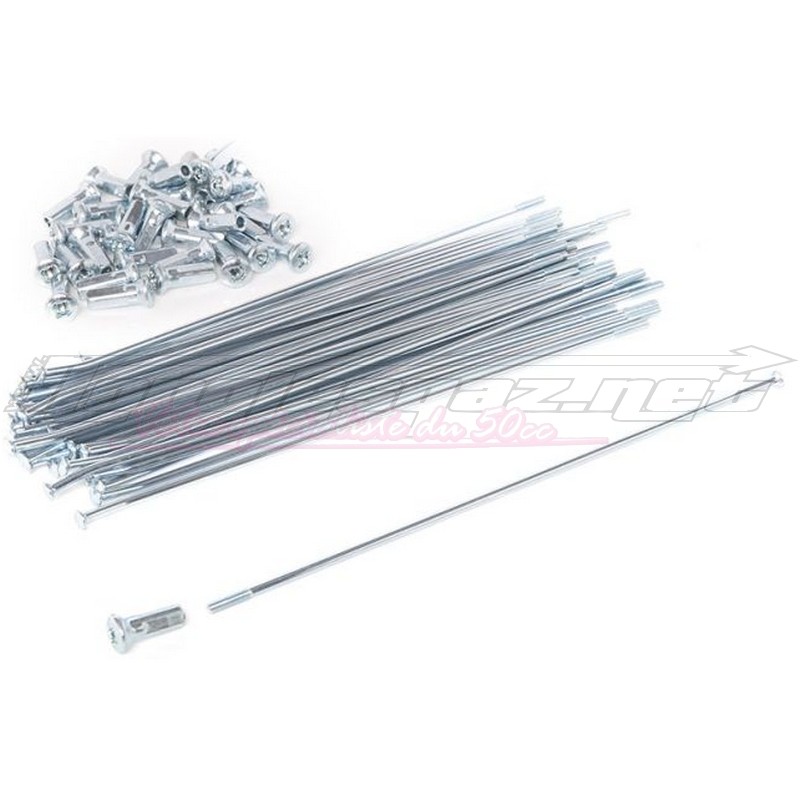 Kit rayons Doppler jante AR Derbi 17 pouces argent