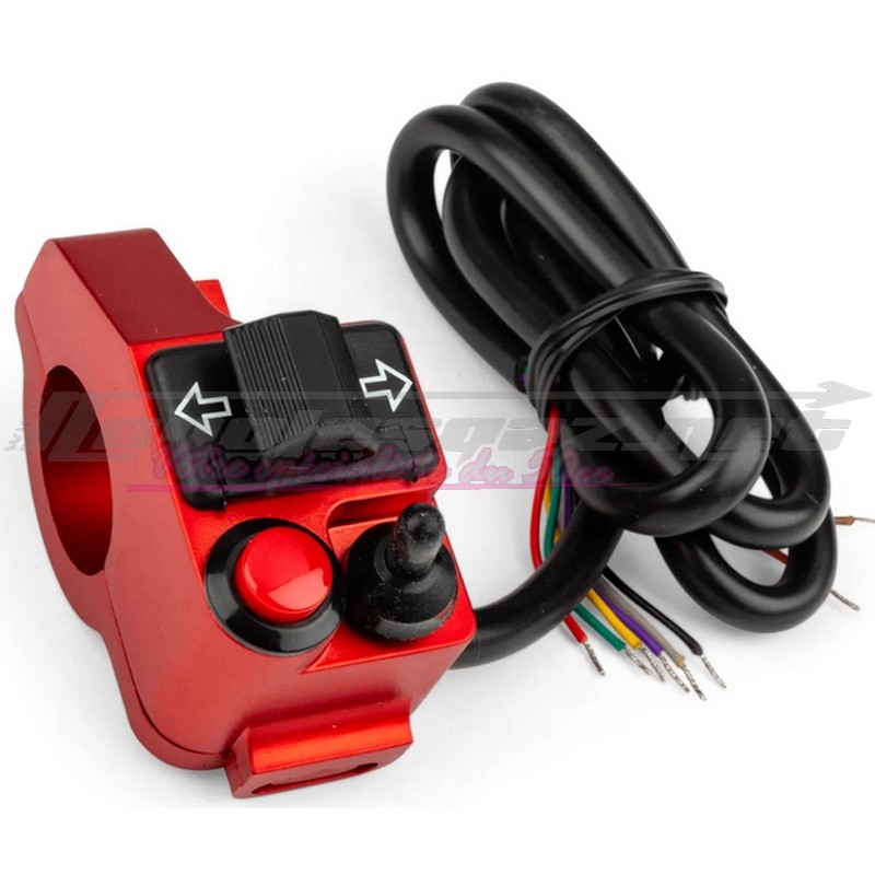 Commodo gauche Stage6 universel rouge