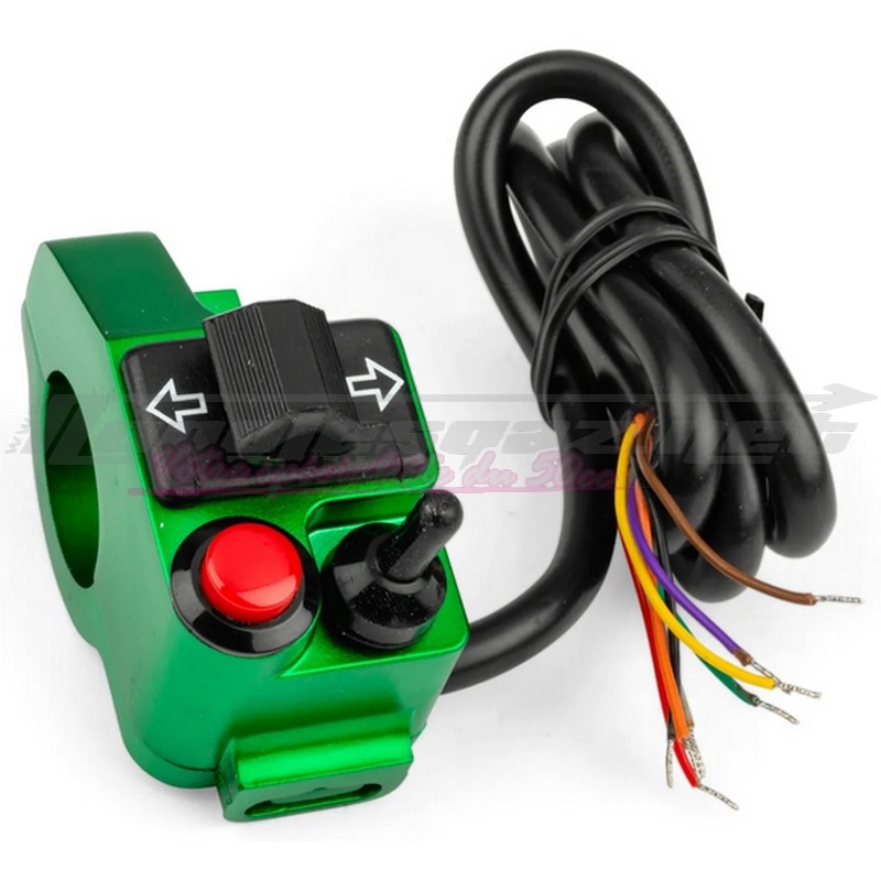 Commodo gauche Stage6 universel vert