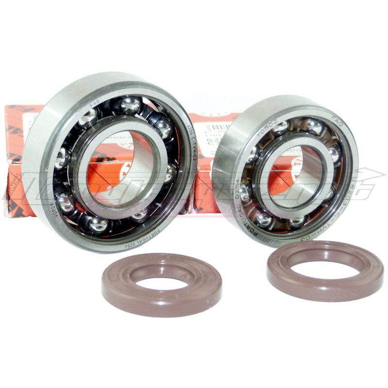 Kit roulements & spi de vilebrequin  NLG (FAG C3 poly) viton Peugeot 103