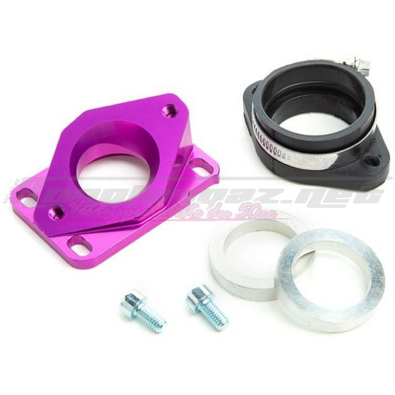 Pipe d'admission Most Ø30 à 34mm AM6 / Derbi violet