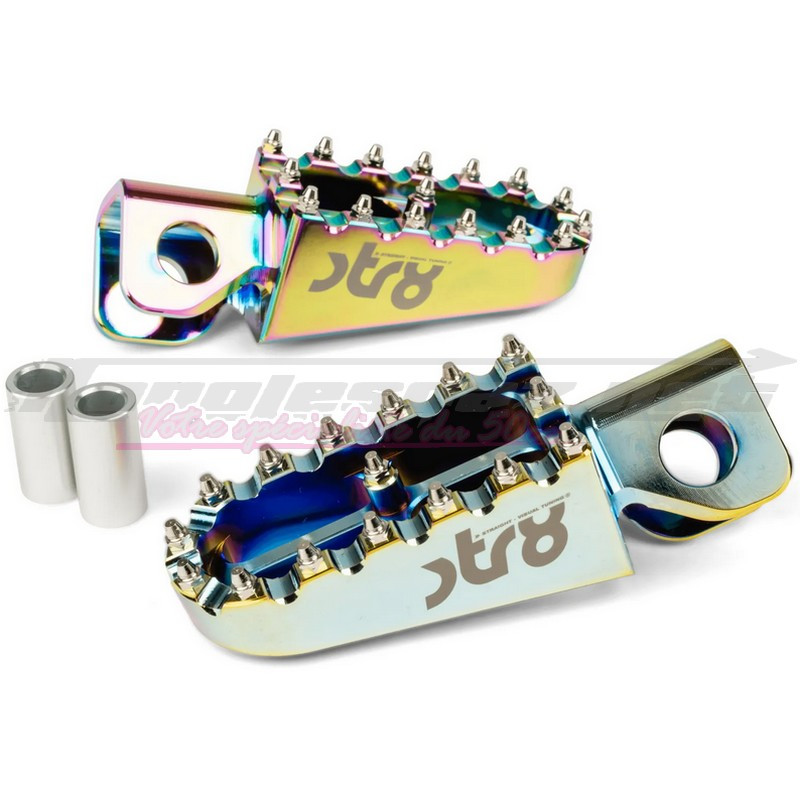 Repose pieds STR8 Derbi Senda - DRD pilote néochrome (paire)