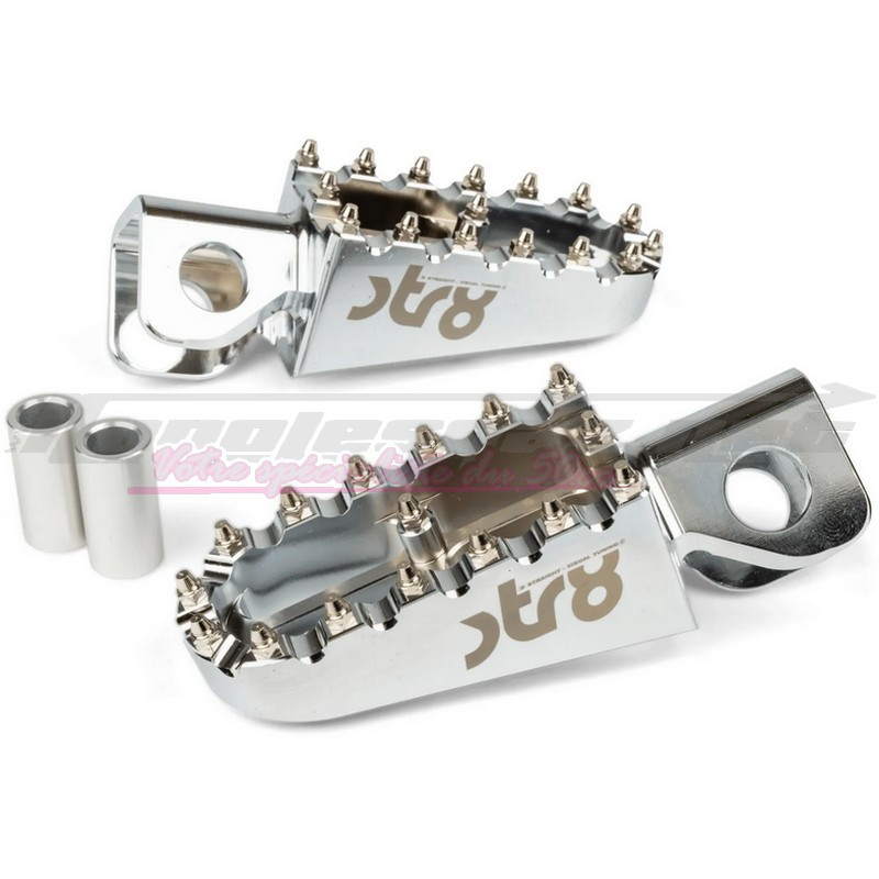Repose pieds STR8 Derbi Senda - DRD pilote alu (paire)